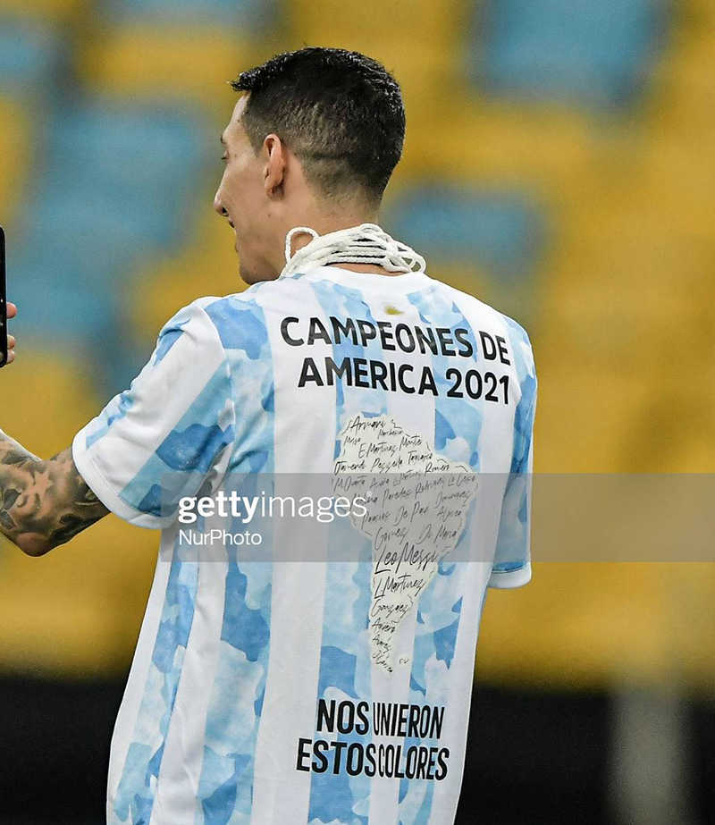 Player Version Argentina Soccer Jersey Copa America champion CAMPEONES DE AMERICA 2021 Soccer Shirt NOS UNIERON ESTOS COLORES MESSI DI MARIA, Black;yellow
Player Version Argentina Soccer Jersey Copa America champion CAMPEONES DE AMERICA 2021 Soccer Shirt NOS UNIERON ESTOS COLORES MESSI DI MARIA, Black;yellow