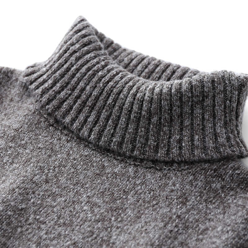 Turtleneck Pullover Sweater Winter Women Causal Solid Thick Loose Warm Female Knitted 11840245 210527