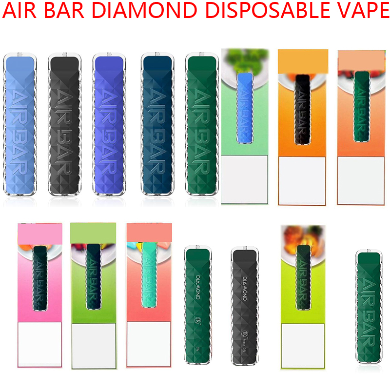 AIR BAR DIAMOND Disposable Vape E Cigarette Pen Pod Device Built-in 380mah battery Pods 500 puffs Dab Starter Kit Puff Max Bang Switch
AIR BAR DIAMOND Disposable Vape E Cigarette Pen Pod Device Built-in 380mah battery Pods 500 puffs Dab Starter Kit Puff Max Bang Switch