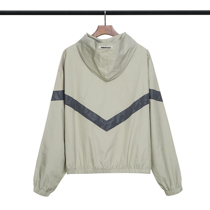 Fear of god fog Essentials Autumn casual print hooded windbreaker men' essentials double line 3M reflective jacket, Black
Fear of god fog Essentials Autumn casual print hooded windbreaker men' essentials double line 3M reflective jacket, Black