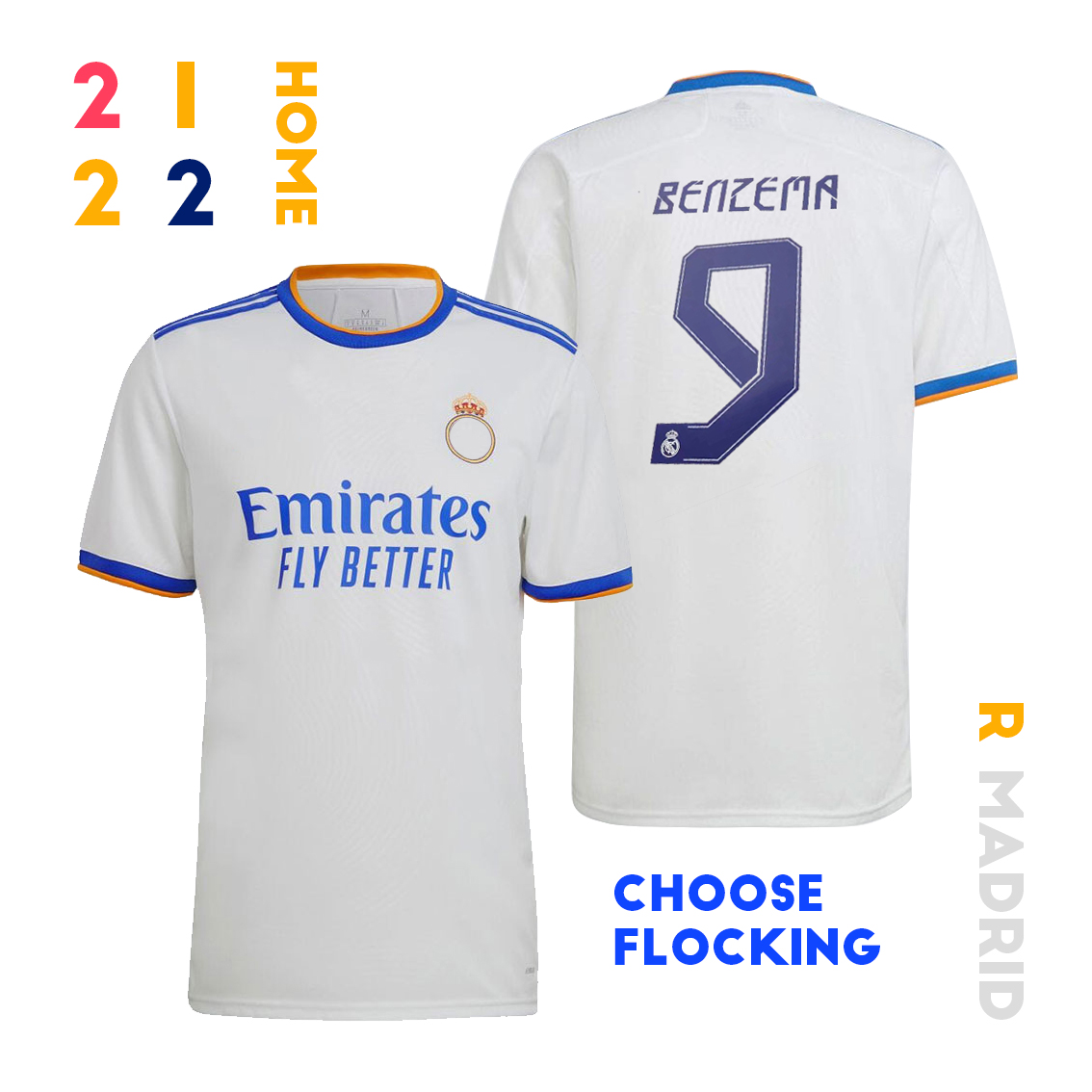 Real Madrid Soccer Jersey 2021 2022 Home 7# HAZARD 9# BENZEMA 10# MODRIC Fans High-Quality Sweatshirt(Choose Flocking More Numbers)
Real Madrid Soccer Jersey 2021 2022 Home 7# HAZARD 9# BENZEMA 10# MODRIC Fans High-Quality Sweatshirt(Choose Flocking More Numbers)