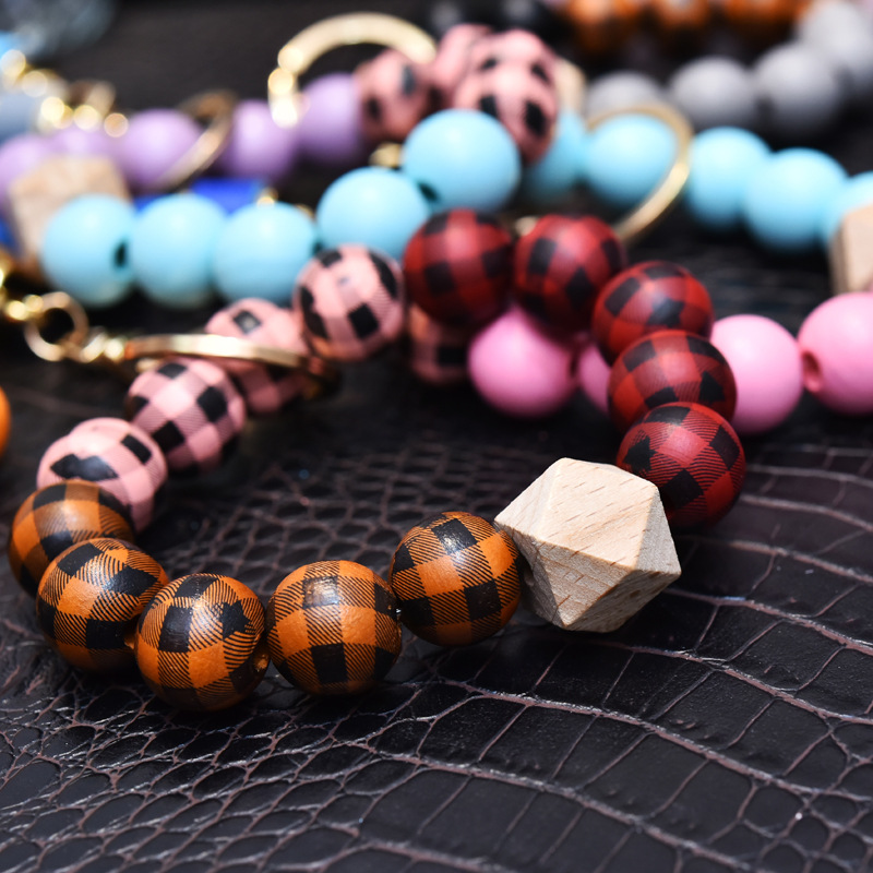 Handmade Beaded Bracelet Tassel Keychain Women's Portable Key Charm Creative Bracelet Ladies Keyring