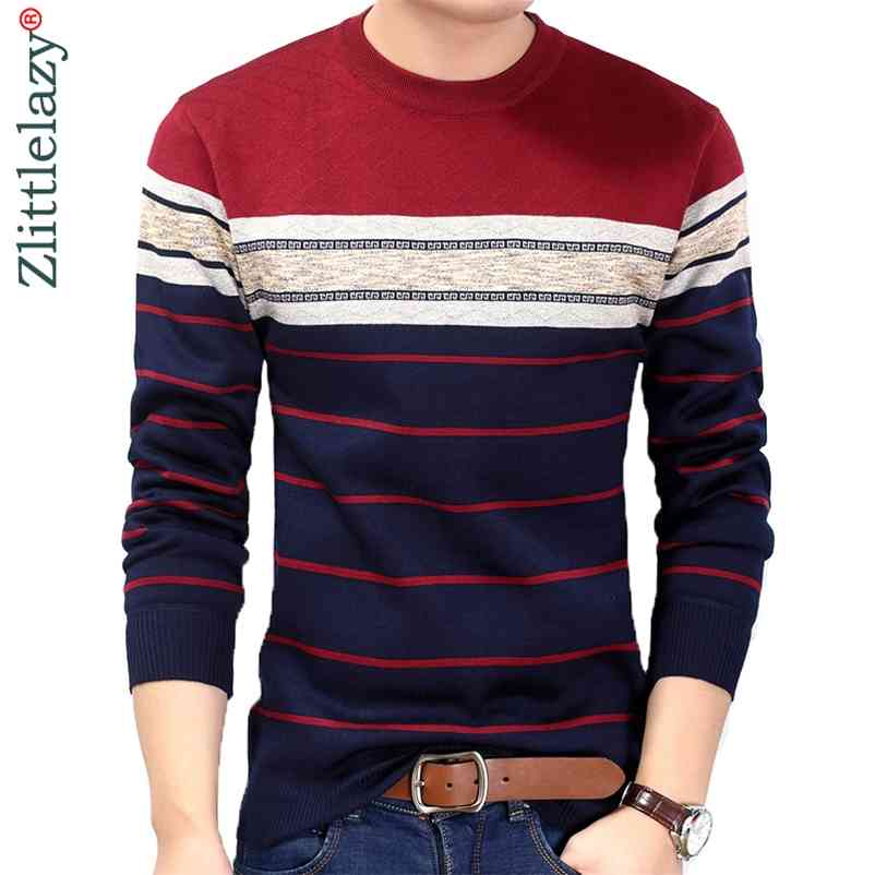 Fashion Casual Clothing Social Fitness Bodybuilding Striped T Shirts Men T-shirt Jersey Tee Shirt Pullover Sweater Camisa 210329