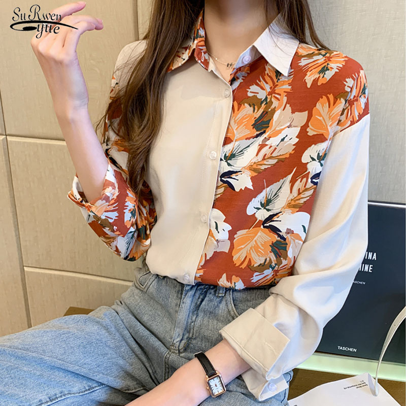 Autumn Fashion Vintage Printing Ladies Tops Long Sleeve Chiffon Shirt Women Casual Floral Cardigan Blouse Blusa 10850 210521, Picture
Autumn Fashion Vintage Printing Ladies Tops Long Sleeve Chiffon Shirt Women Casual Floral Cardigan Blouse Blusa 10850 210521, Picture