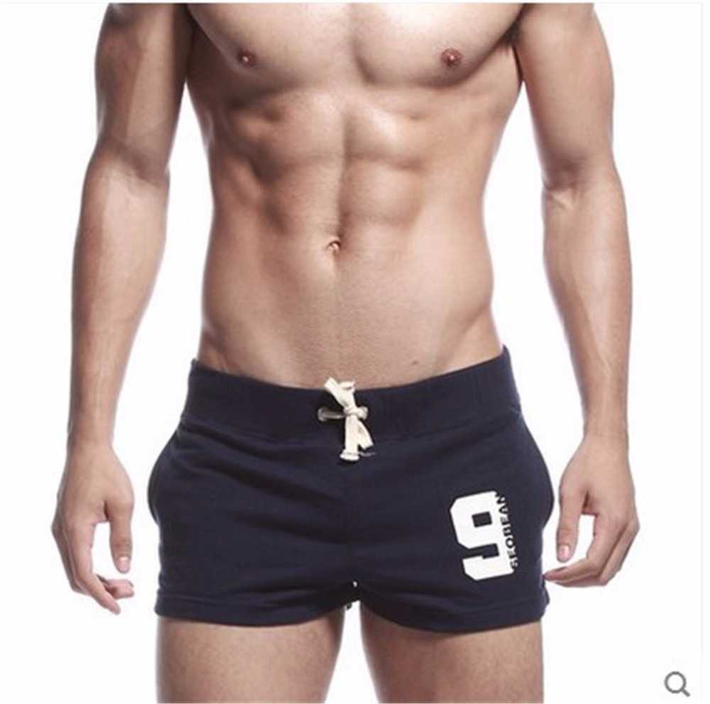 100% Cotton Men short length Shorts Summer Fitness Bodybuilding novel Bermudas Masculina 210629