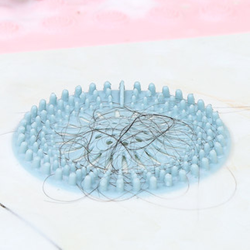 4 Colors Silicone Filter Strainers Bathroom Drain Sink Cover Hair Filters 13CM Household Kitchen Cleaning Tools Free shipping