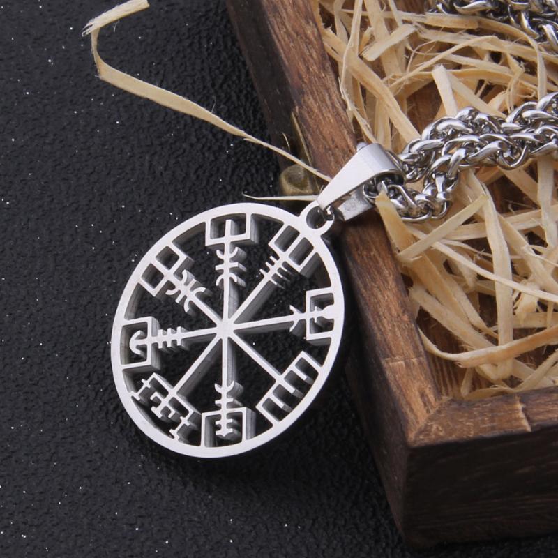 Pendant Necklaces Stainless Steel Viking Vegvísir Necklace As Men Gift With Wooden Box Never Fade
Pendant Necklaces Stainless Steel Viking Vegvísir Necklace As Men Gift With Wooden Box Never Fade