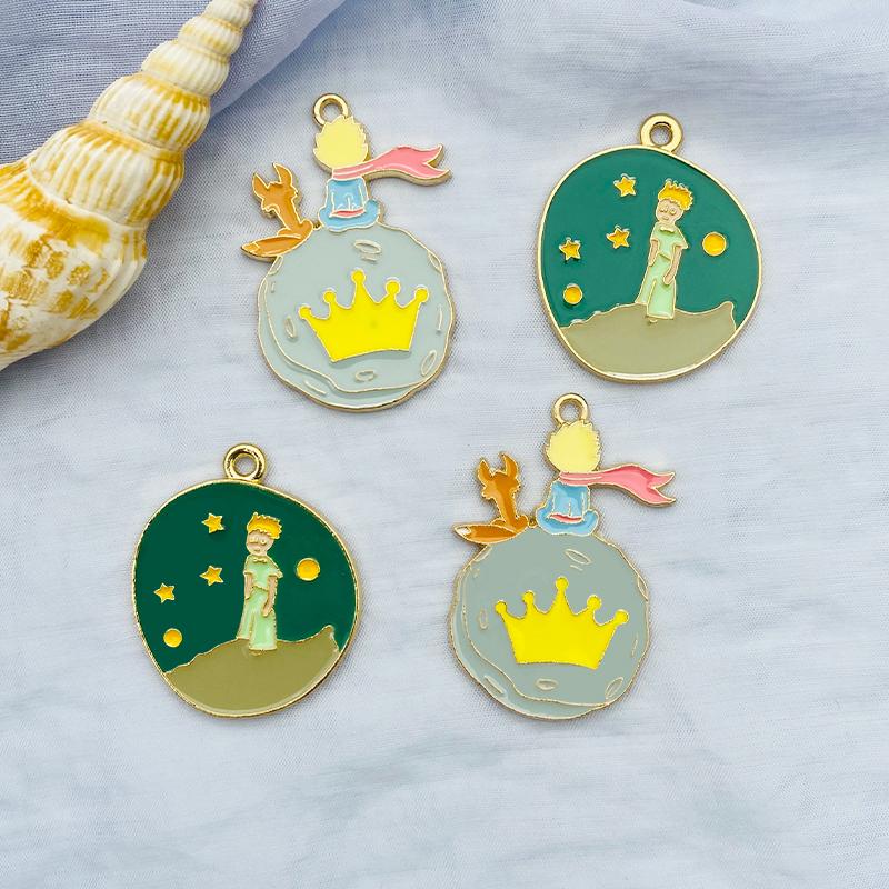 Charms 10pcs Alloy Pendant Charm Cartoon Planet Prince DIY Handmade Keychain Designer Necklace Jewelry Accessories
Charms 10pcs Alloy Pendant Charm Cartoon Planet Prince DIY Handmade Keychain Designer Necklace Jewelry Accessories