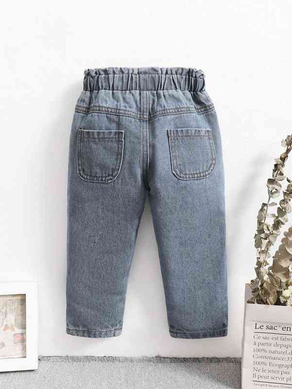 Baby Girl Paper Bag Waist Jeans SHE
