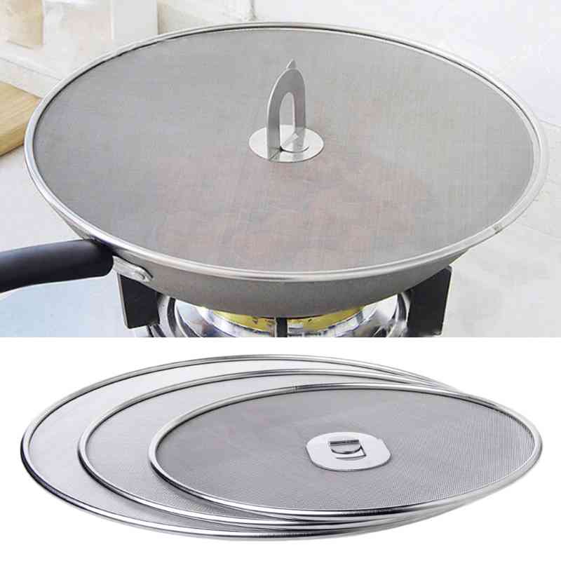 Rvs Cover Oil Proofing Cooking pan Plots Screen Morse-resistant