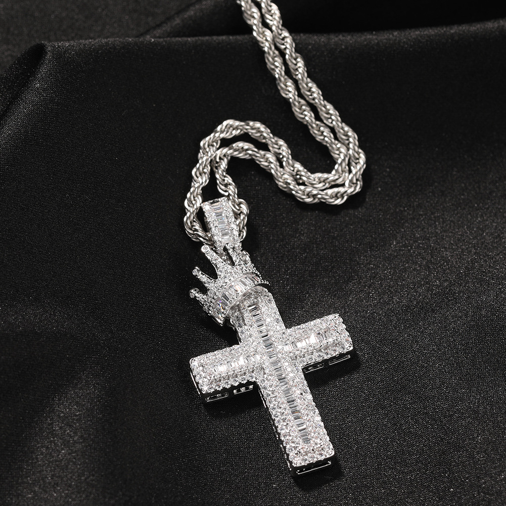 Vintage Crown Cross Necklace Fashion Mens Gold Necklace Hip Hop Iced Out Pendant Necklaces Jewelry
Vintage Crown Cross Necklace Fashion Mens Gold Necklace Hip Hop Iced Out Pendant Necklaces Jewelry
