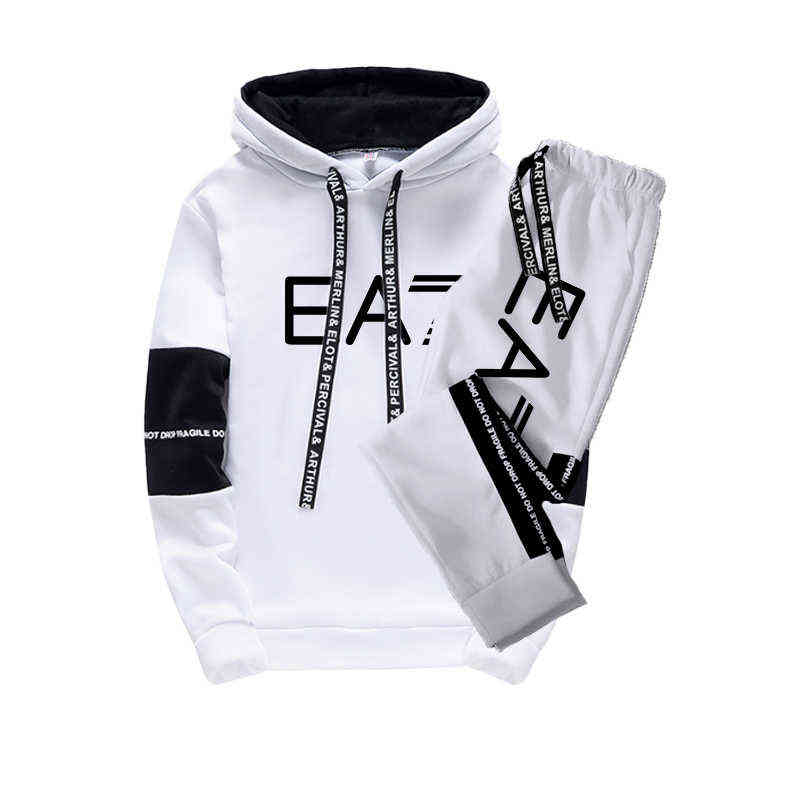 2022 Men's Tracksuit Luxury Set Casual Hoodies Sweatshirt and Sweatpants Set Print Jogging Sports Tracksuit Suit S-3XL 220209, White
2022 Men's Tracksuit Luxury Set Casual Hoodies Sweatshirt and Sweatpants Set Print Jogging Sports Tracksuit Suit S-3XL 220209, White