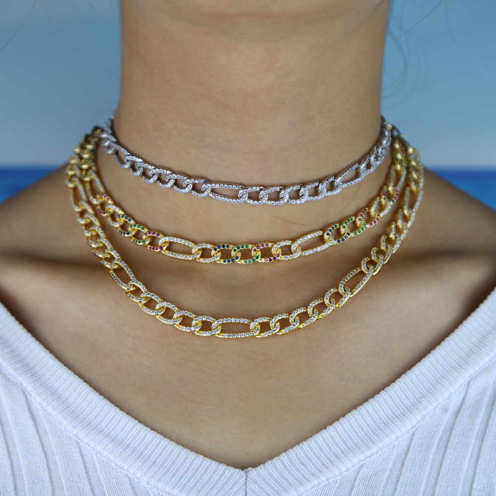 Iced Out rainbow cz choker neckalce with 2 colors Full Miami Curb Cuban Chain CZ Rapper Necklaces For women Hip Hop Jewelry X0509
Iced Out rainbow cz choker neckalce with 2 colors Full Miami Curb Cuban Chain CZ Rapper Necklaces For women Hip Hop Jewelry X0509
