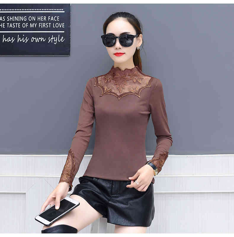 Arrival style Female Loose O-neck Plus Size Color Blouse long Sleeve Casual Women tops 176B 30 210506