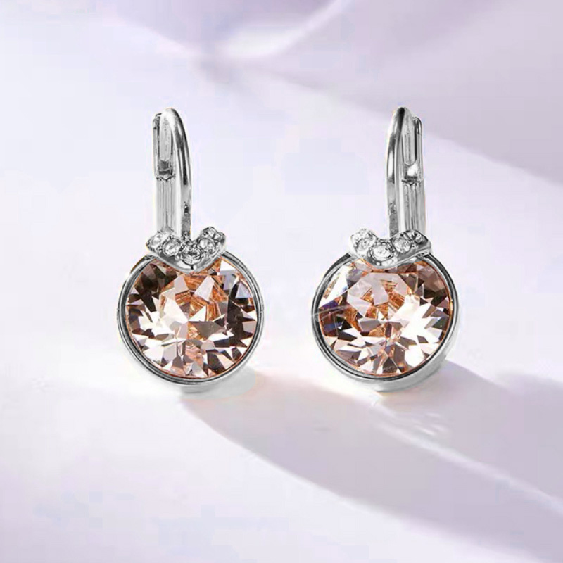 fashion small bella dangle earrings boucle d039oreille femme made with Austria crystal for women wedding party girls jewelery a