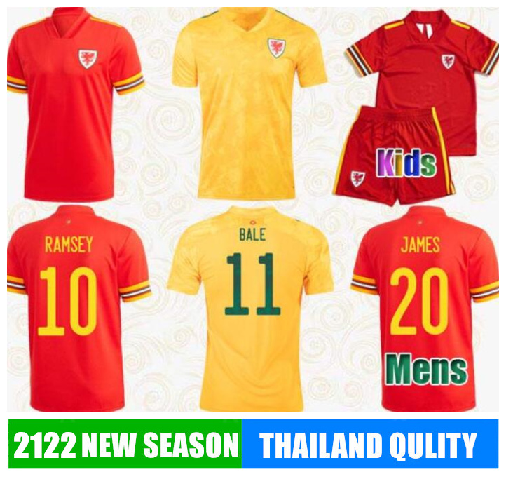 MEN KIDS Euro 2021 Wales Soccer Jerseys BALE JAMES WILSON Football Shirt DAVIES RAMSEY MOORE ALLEN Kit calcio от DHgate WW