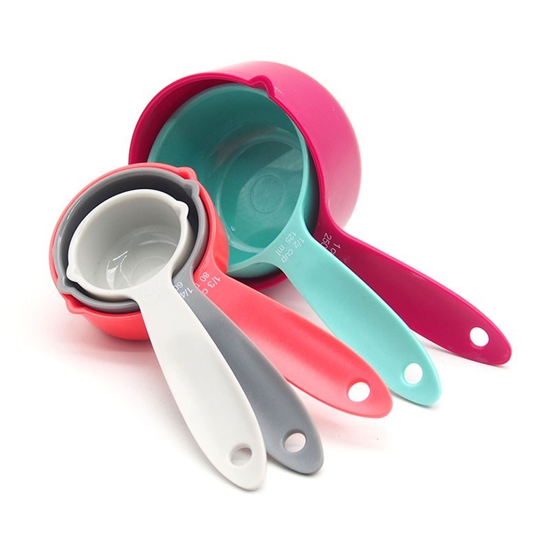 Kitchen Accessories ABS Plastic Portable Measuring Spoons Multipurpose Baking Tools Sugar Cake Supplies 1Set Colorful