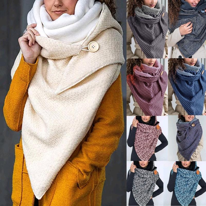 Scarves Women Winter Warm Large Triangle Scarf Thermal Shawl Wrap Blanket With Button
Scarves Women Winter Warm Large Triangle Scarf Thermal Shawl Wrap Blanket With Button