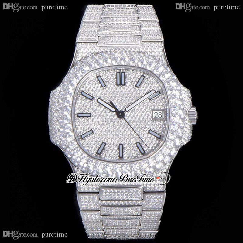 2021 TWF Paved Diamonds 5711 324SC 324CS Automatic Mens Watch Stick Markers Fully Iced Out Diamond Stainless Steel Bracelet Super Edition Jewelry Watches Puretime
2021 TWF Paved Diamonds 5711 324SC 324CS Automatic Mens Watch Stick Markers Fully Iced Out Diamond Stainless Steel Bracelet Super Edition Jewelry Watches Puretime