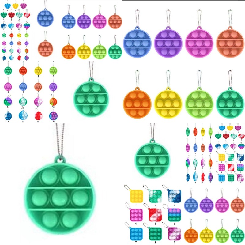 Decompression Toy Fidget Simple Dimple Keychain Push Bubble Pop Fidget Toys key chain Anti Stress Bubble Board keychain 500 Z2
Decompression Toy Fidget Simple Dimple Keychain Push Bubble Pop Fidget Toys key chain Anti Stress Bubble Board keychain 500 Z2