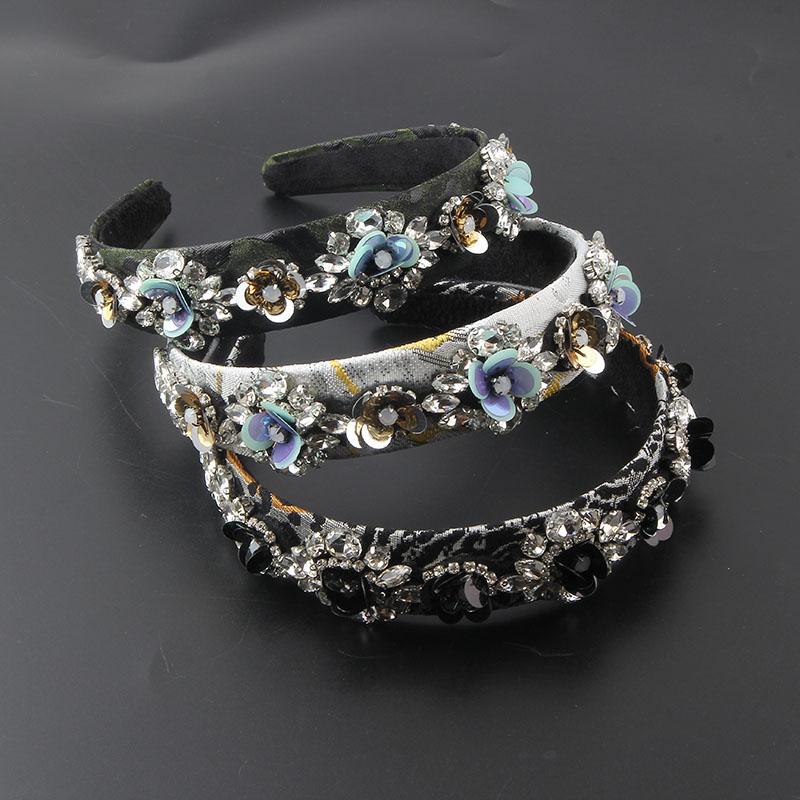 Hair Clips & Barrettes Fashion Style Fabric Inlaid Rhinestone Sequins Flower Geometric Headband Ladies Prom Travel Gift Accessories 959
Hair Clips & Barrettes Fashion Style Fabric Inlaid Rhinestone Sequins Flower Geometric Headband Ladies Prom Travel Gift Accessories 959