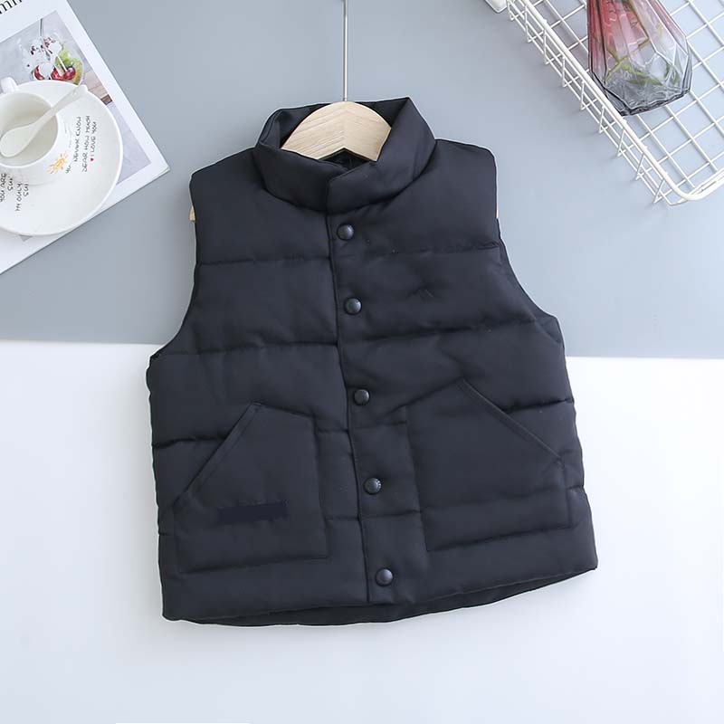 Kids Waistcoat Jackets Vests Girl Boys Coats Classic Letter Vest Down Jacket Baby Teen Clothes Outerwear Child Coat Top 5 Color wholesale