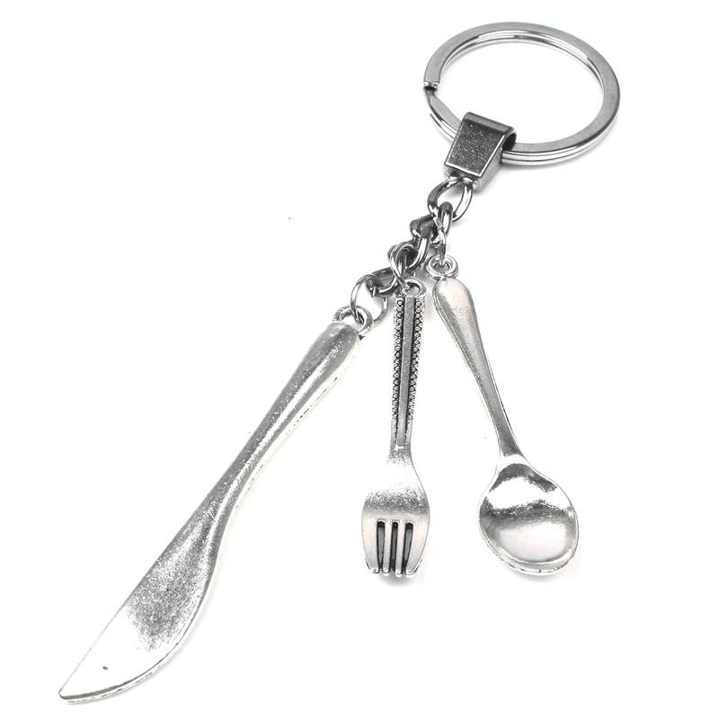 Keychains Creative Fashion Knife And Spoon Unique Fork Key Chain Tableware Keychain Jewelry Handmade Charm Bag Car Souvenir Party Gift
Keychains Creative Fashion Knife And Spoon Unique Fork Key Chain Tableware Keychain Jewelry Handmade Charm Bag Car Souvenir Party Gift