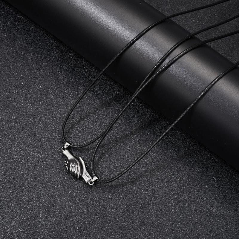 Chains Chic 2Pcs Durable Magnet Attracts Male Female Clavicle Necklace Stylish Couples Delicate For Anniversary, Silver
Chains Chic 2Pcs Durable Magnet Attracts Male Female Clavicle Necklace Stylish Couples Delicate For Anniversary, Silver