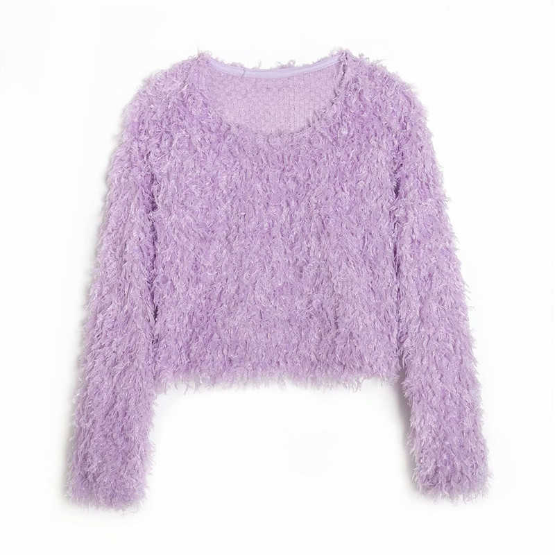 Elegant Women Soft Solid Sweaters Fashion Ladies O-Neck Knitted Tops Sweet Female Chic Autumn Loose Pullovers 210527