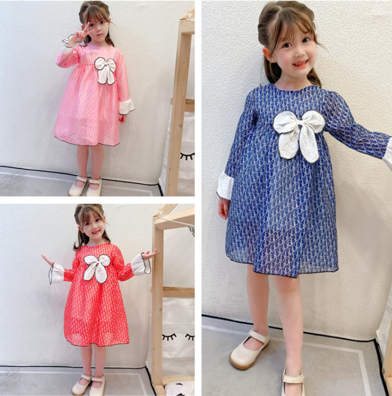 Luxury Childre letter Printed Dress Designer Bow falbala Long sleeve Dresses 2021 Fall Girls Princess Clothing A7501, Red;yellow
Luxury Childre letter Printed Dress Designer Bow falbala Long sleeve Dresses 2021 Fall Girls Princess Clothing A7501, Red;yellow