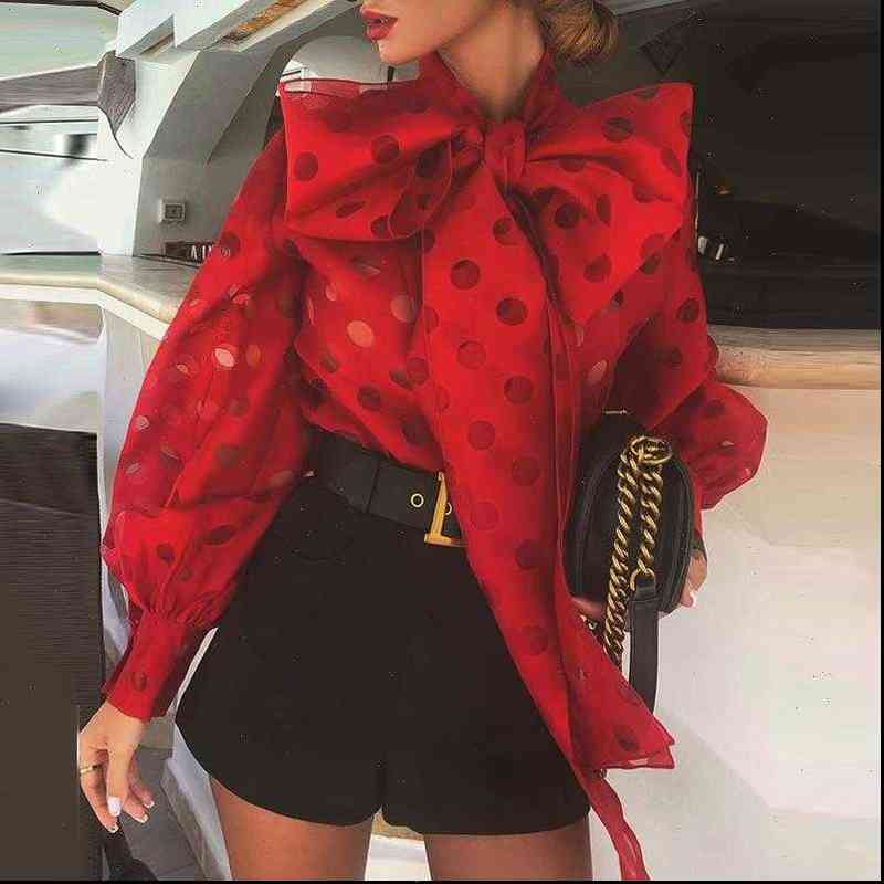 ricorit women womens shirt knotted blouse polka dot lantern sleeve elegant office lady street wear chic fashion trends top, White
ricorit women womens shirt knotted blouse polka dot lantern sleeve elegant office lady street wear chic fashion trends top, White