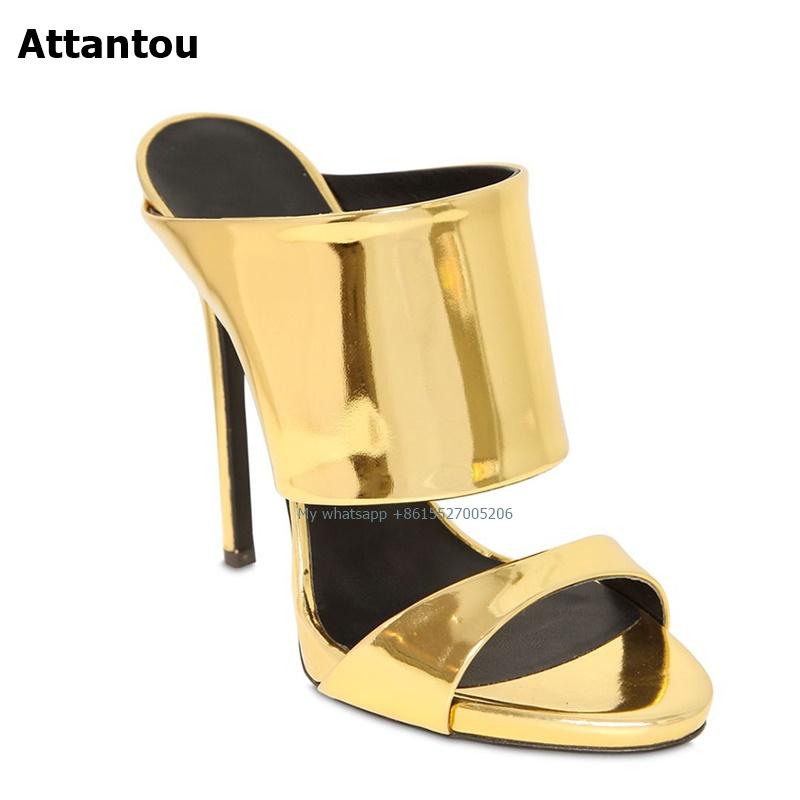 Summer Sexy Platform Silver High Heels Sandals Plus Size Women Wedding Shoes Stiletto Heel Woman, Black