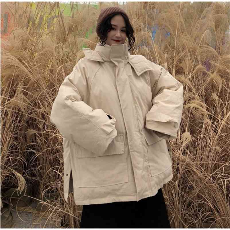 Oversize Jacket Women Parkas Fashion Down Female Hooded Winter Woman Aline Vintage Loose Warm Outwears 210517, Gray
Oversize Jacket Women Parkas Fashion Down Female Hooded Winter Woman Aline Vintage Loose Warm Outwears 210517, Gray