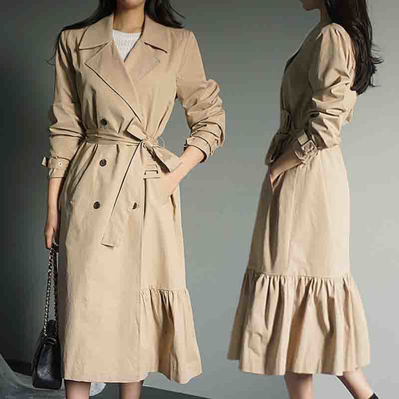 Autumn Winter Women Coats Fashion Khaki Full Sleeve Turn-down Collar Casual Club Windbreaker Long Coat Ladies Outwear Coats 210518, Black
Autumn Winter Women Coats Fashion Khaki Full Sleeve Turn-down Collar Casual Club Windbreaker Long Coat Ladies Outwear Coats 210518, Black