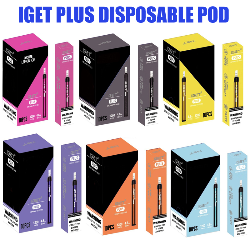 Iget plus Disposable E-cigarettes e icg Pod Device Kit 1200 Puffs 650mAh Battery 4.8ml Prefilled Cartridge Vape Pen SHION XXL Max
Iget plus Disposable E-cigarettes e icg Pod Device Kit 1200 Puffs 650mAh Battery 4.8ml Prefilled Cartridge Vape Pen SHION XXL Max