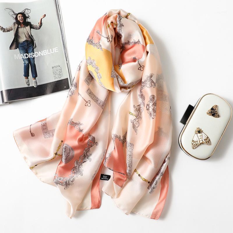 Scarves 2021 Lady Brand Designer Silk Scarf High Quality Foulard Bandana Long Lrage Shawls Wrpas Winter Neck Pashmina Hijab, Blue;gray
Scarves 2021 Lady Brand Designer Silk Scarf High Quality Foulard Bandana Long Lrage Shawls Wrpas Winter Neck Pashmina Hijab, Blue;gray