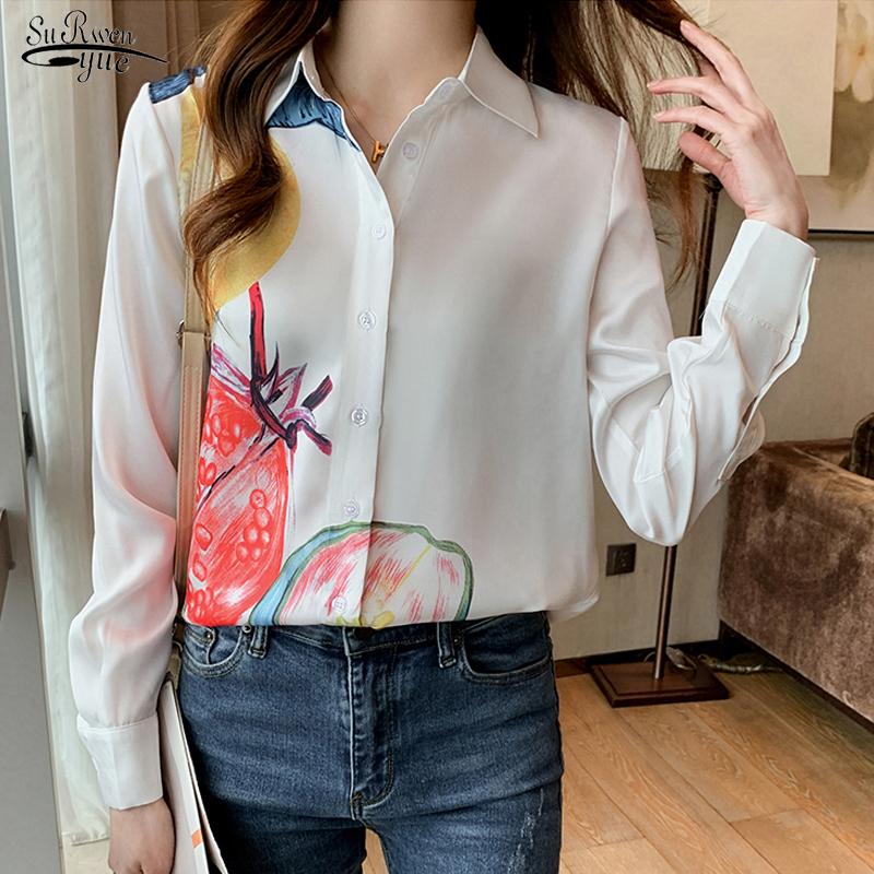 Women's Blouses & Shirts All-match Printed Chiffon Blouse Office Lady Long Sleeve White Women Fashion Tops Casual Button Clothing Blusas 165
Women's Blouses & Shirts All-match Printed Chiffon Blouse Office Lady Long Sleeve White Women Fashion Tops Casual Button Clothing Blusas 165