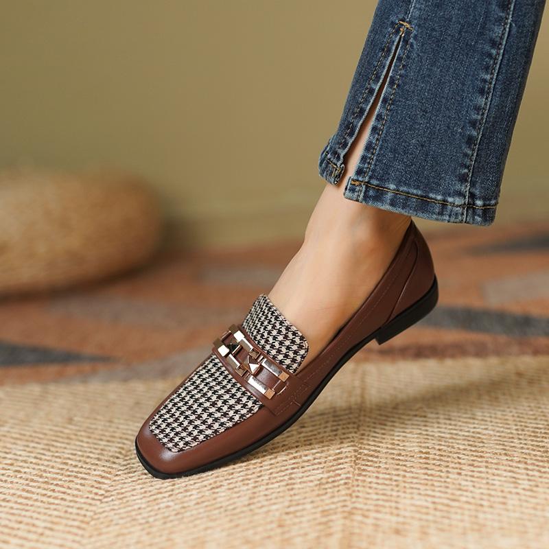 Dress Shoes 2022 Spring Genuine Leather Women Casual Loafers Woman Slip-On French Platform Round Toe Zapatos De Mujer, Brown
Dress Shoes 2022 Spring Genuine Leather Women Casual Loafers Woman Slip-On French Platform Round Toe Zapatos De Mujer, Brown