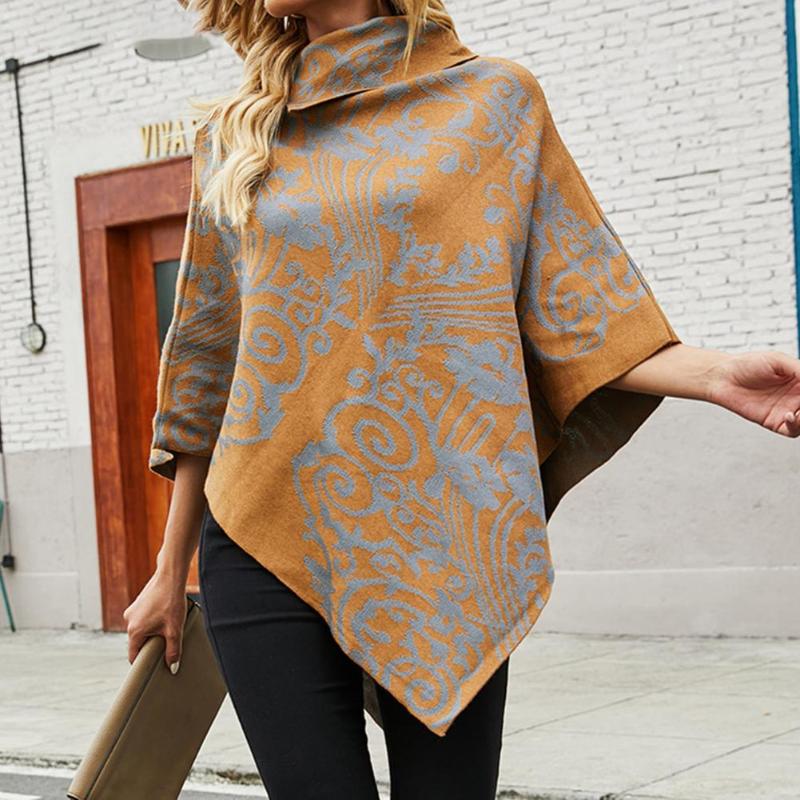 Women's Sweaters Poncho Coat Vintage Loose Irregular Hem Sweater Autumn Winter Women Cape, Khaki
Women's Sweaters Poncho Coat Vintage Loose Irregular Hem Sweater Autumn Winter Women Cape, Khaki