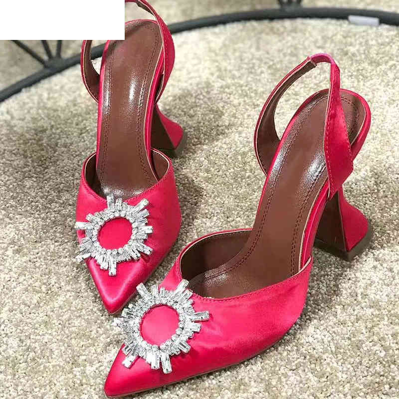Sandals women high heels runway design crystal sun flowers decor pointed toe slingback satin pumps cup heel stilettos WVEF, Black
Sandals women high heels runway design crystal sun flowers decor pointed toe slingback satin pumps cup heel stilettos WVEF, Black