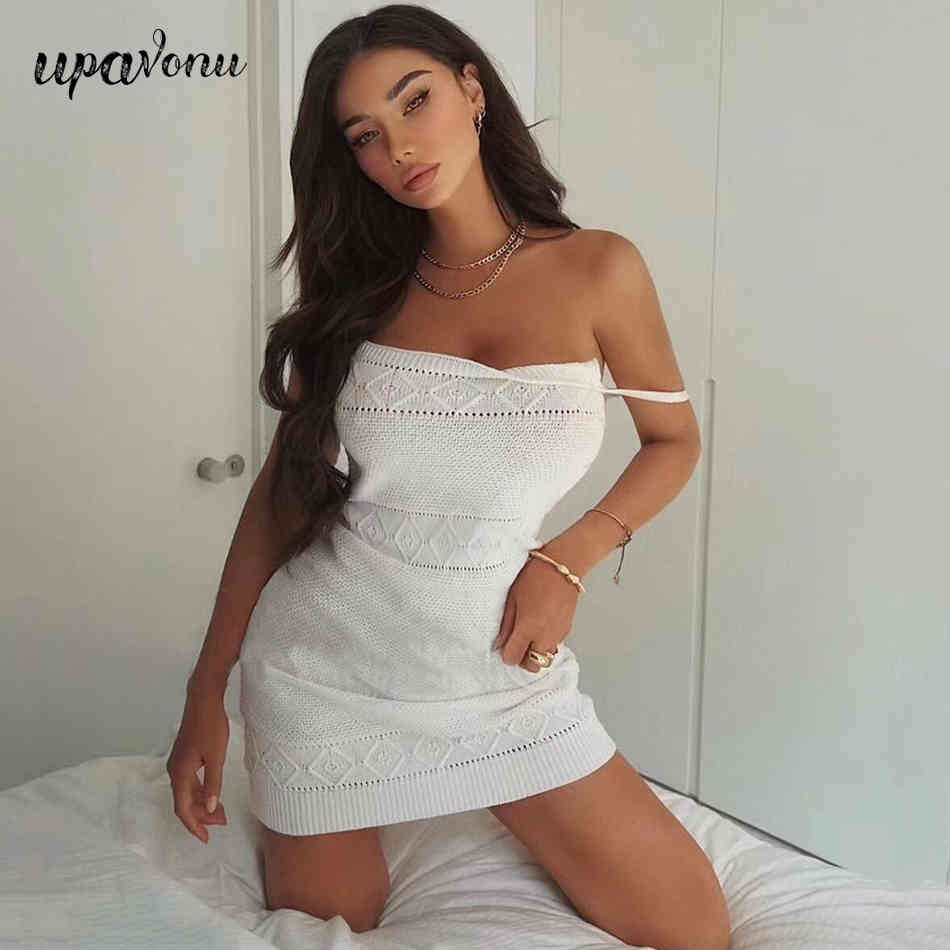 Free Women's Casual Knit Dress Sexy Spaghetti Strap Sleeveless Bodycon Mini Club Vacation Party Vestidos 210524