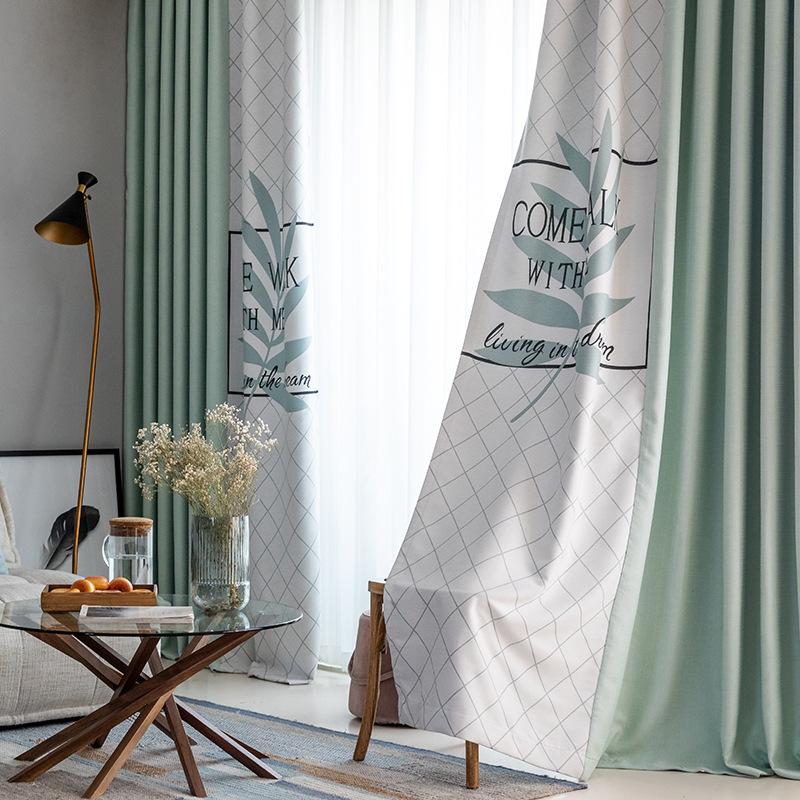 Curtain & Drapes English Daye Green Stitching Light Luxury Modern Fashion Curtains For Living Room Bedroom Balcony Refreshing
Curtain & Drapes English Daye Green Stitching Light Luxury Modern Fashion Curtains For Living Room Bedroom Balcony Refreshing