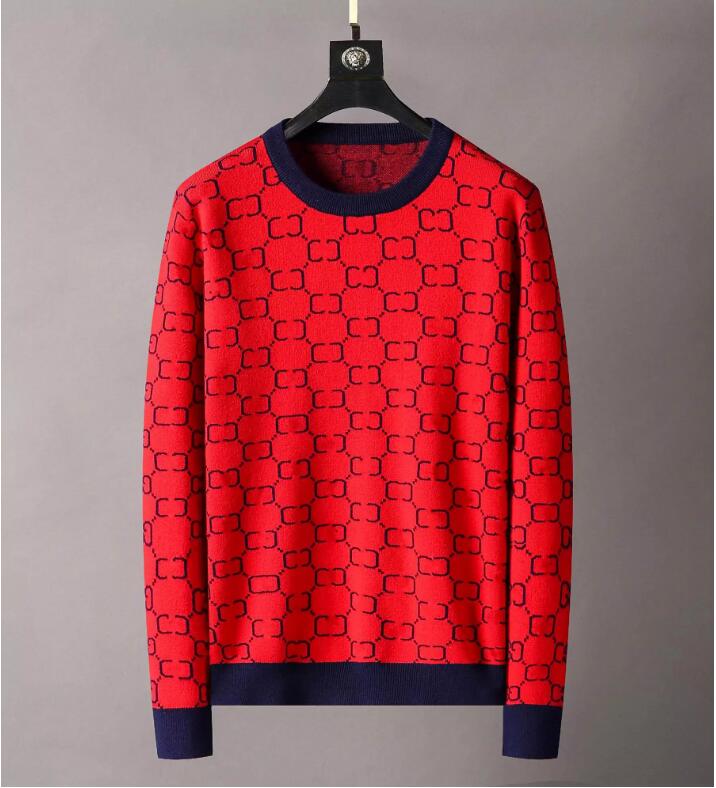 luxury clothes womens sweater for man designer sweaters casual knit contrast color long-sleeved autumn fashion classic ladies collar cotton