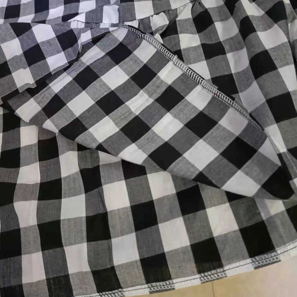 Dresses For Women Summer Casual Loose Plaid Print Ruffled Midi Sleeveless Vintage Ladies Vacation Sundress 210623