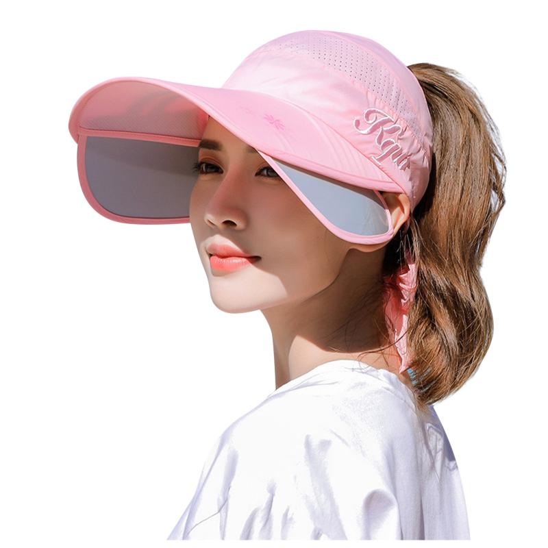 Women's Wide Elastic Golf Breathable Sweat Absorbent Cap Sun Visors Summer Fashion Casual Beach Mountain Climbing Hats Brim, Blue;gray
Women's Wide Elastic Golf Breathable Sweat Absorbent Cap Sun Visors Summer Fashion Casual Beach Mountain Climbing Hats Brim, Blue;gray