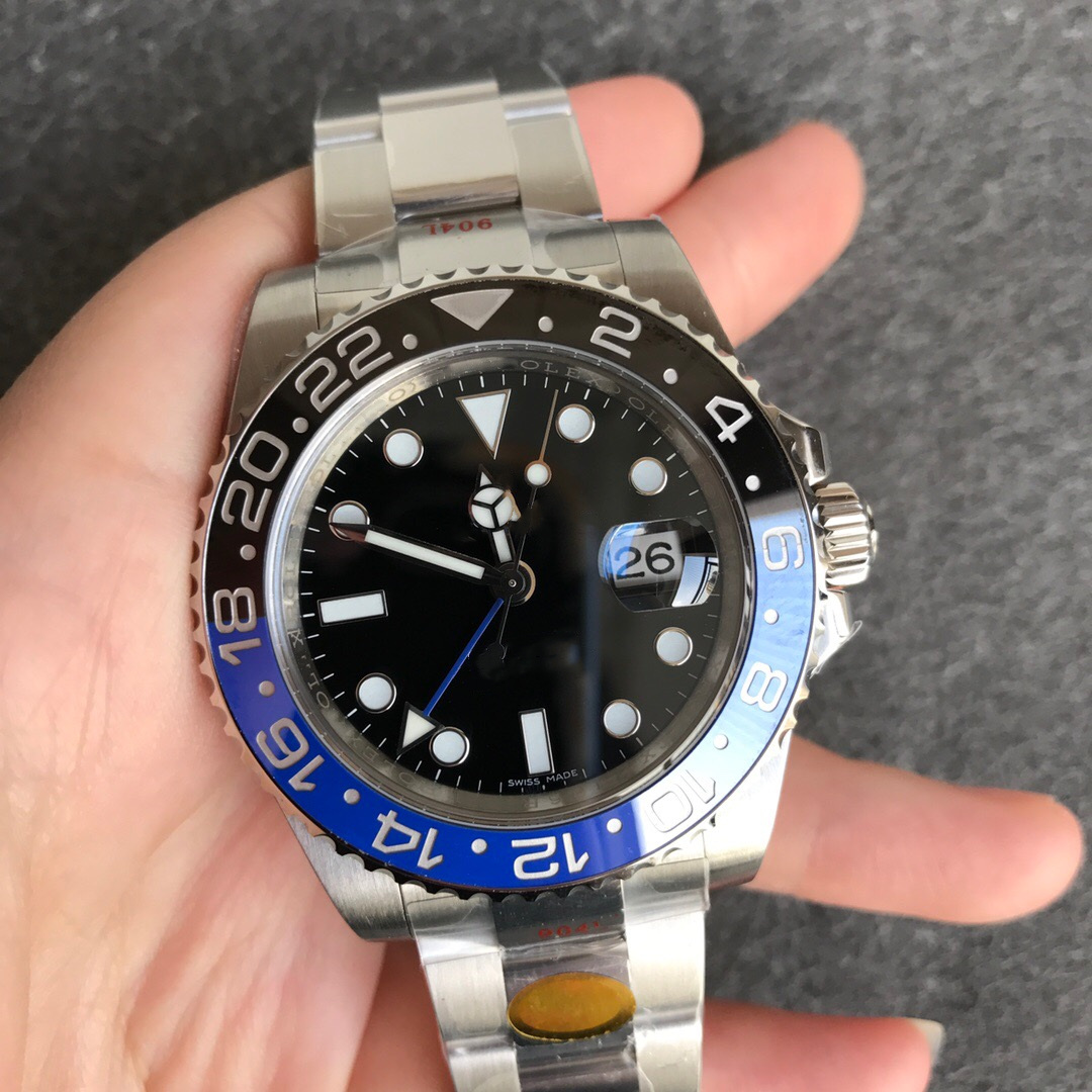 N Top Version G.M.T Luxury Watch Mens Watches 3186-3285 Automatic Mechanical Movement 40mm*13mm 904L Fine Steel Case Watchband Super LUMINOTE, Box
N Top Version G.M.T Luxury Watch Mens Watches 3186-3285 Automatic Mechanical Movement 40mm*13mm 904L Fine Steel Case Watchband Super LUMINOTE, Box