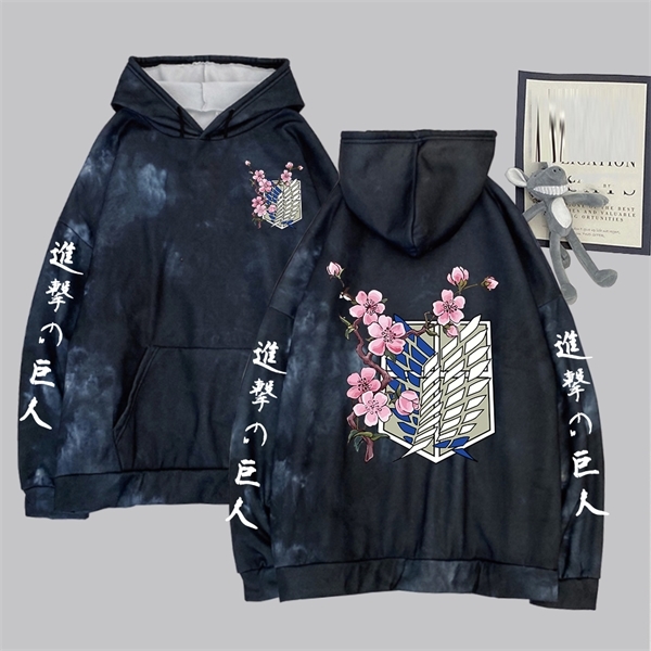 Anime Tie-dye Hoodie Attack on Titan Pullovers Tops Long Sleeves Hoodie Male Clothes G0909, Black
Anime Tie-dye Hoodie Attack on Titan Pullovers Tops Long Sleeves Hoodie Male Clothes G0909, Black