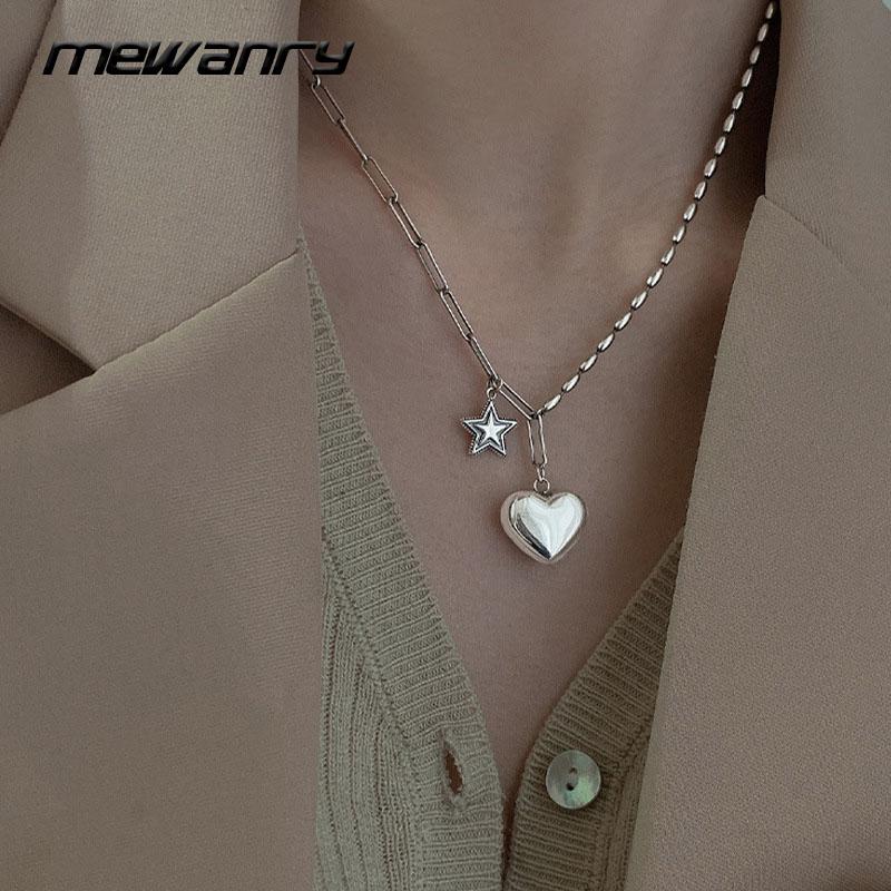 Chains Mewanry 925 Sterling Silver Chain Necklace For Women Trendy Vintage Hip Hop Elegant Glossy LOVE Heart Party Jewelry Wholesale
Chains Mewanry 925 Sterling Silver Chain Necklace For Women Trendy Vintage Hip Hop Elegant Glossy LOVE Heart Party Jewelry Wholesale