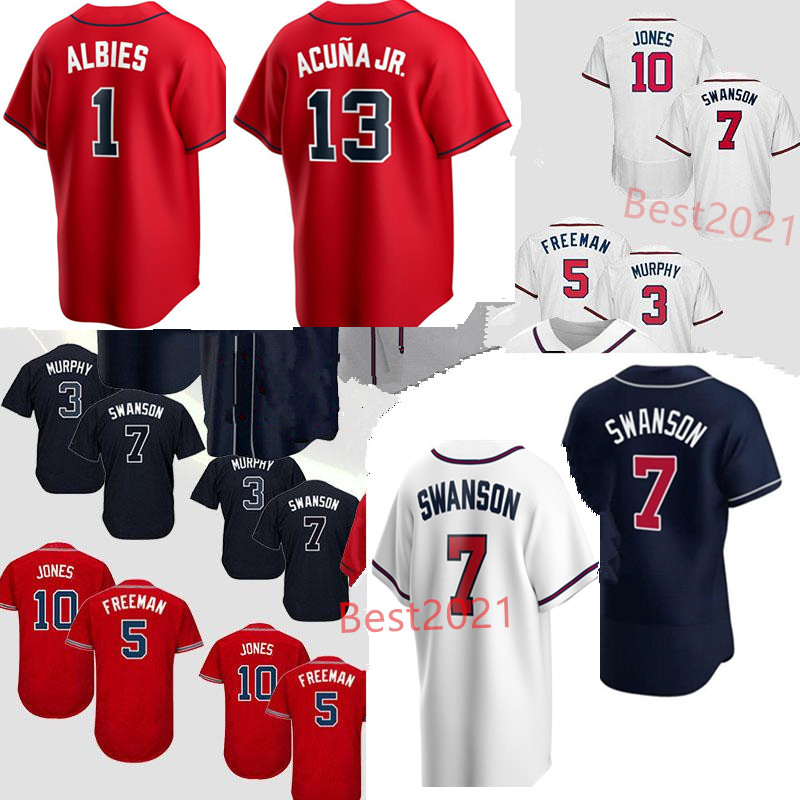 Mens Jersey Freddie Freeman 7 Dansby Swanson 13 Ronald Acuna Jr. Red black Baseball Jerseys Stitched, Blue;black
Mens Jersey Freddie Freeman 7 Dansby Swanson 13 Ronald Acuna Jr. Red black Baseball Jerseys Stitched, Blue;black
