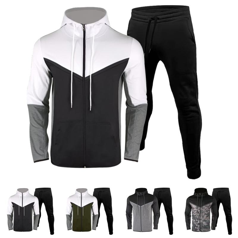 Jogging Clothing Men's Printed Brand Autumn And Winter Sports Leisure Jumpsuits With Small Hoodie Sweatshirt Pants Sport, Black;red
Jogging Clothing Men's Printed Brand Autumn And Winter Sports Leisure Jumpsuits With Small Hoodie Sweatshirt Pants Sport, Black;red
